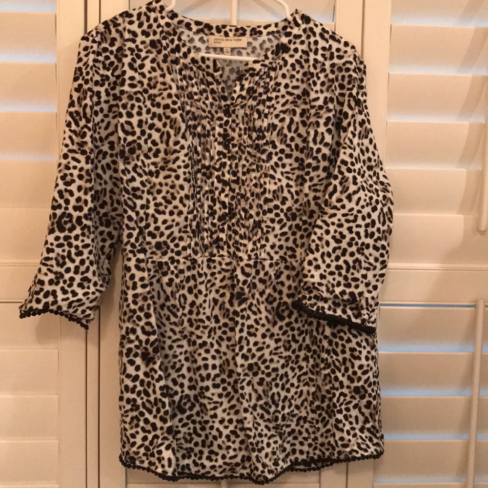 Jones New York Leopard print tunic